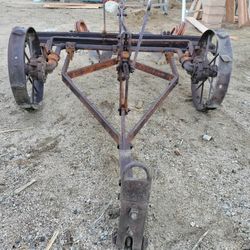 Antique Farm Ranch Tractor Decor Farming Plow  Hog Buster Brush Clearance Plowing...