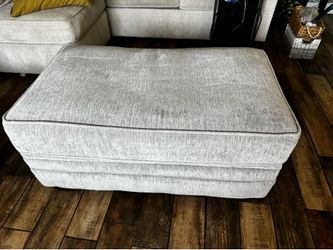 ottoman grey  and storage