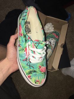 Flamingo vans men’s size 10.5