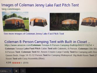 Coleman jenny lake 8 tent online