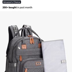 $20- Gray Extra Large Diaper Bag Like New 