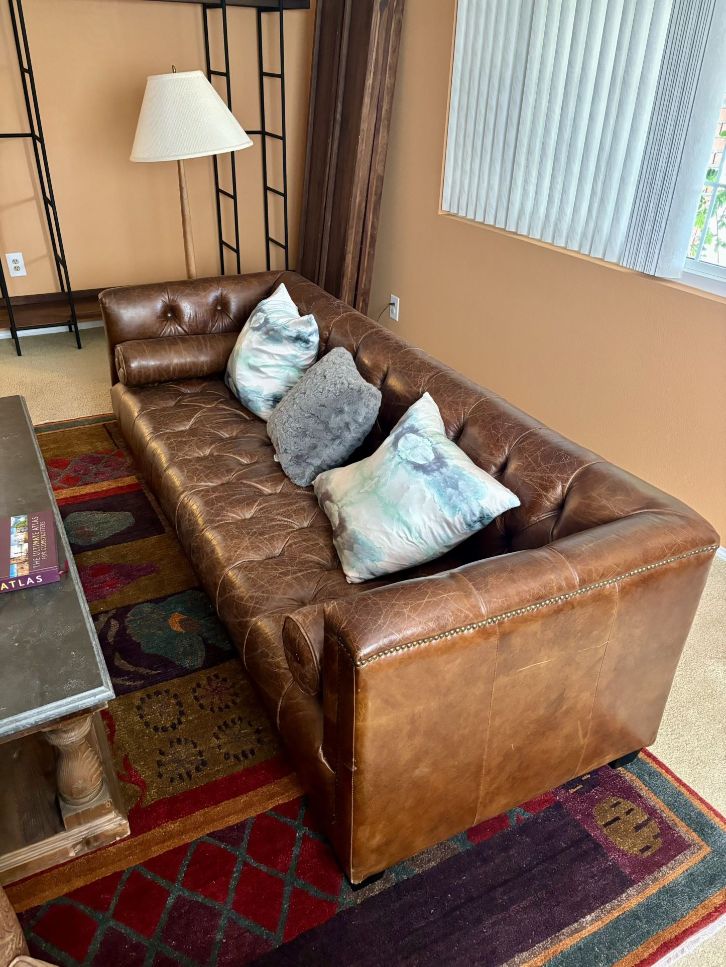Leather Chesterfield Sofa