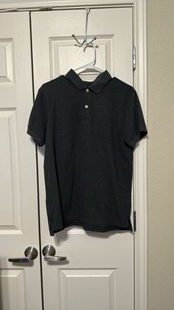 Dark Gray Short Sleeve Polo Shirt