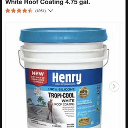 887 Tropi-Cool 100% Silicone White Roof Coating 4.75 gal.