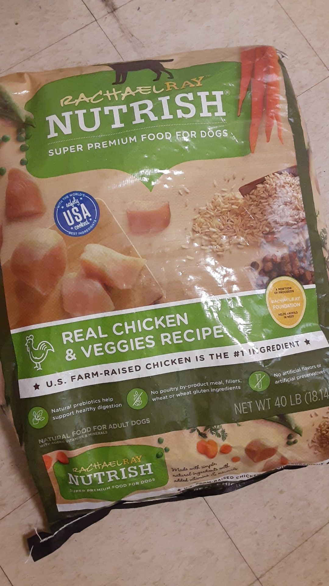 Rachael ray nutrish super premium food for dog.