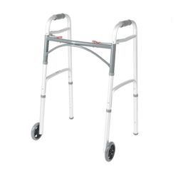 🚶‍♂️ NEW Two-Button Folding Walker with 5” Wheels – Lightweight & Adjustable 🚶‍♀️