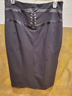 Women's Dress Skirt w Flare Lace Bottom 