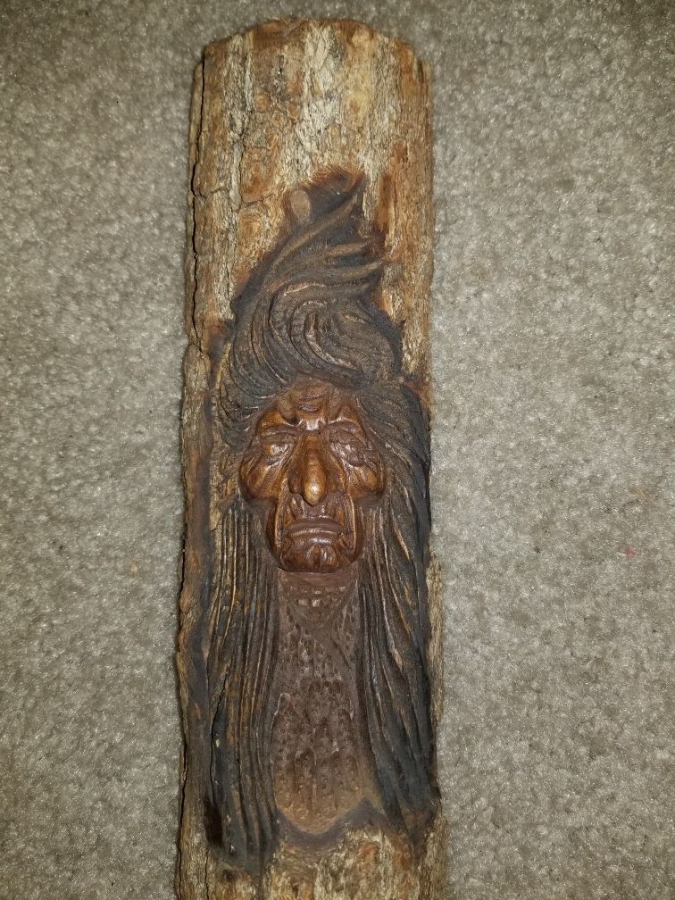 Hand carved indian, native America with free DELIVERY