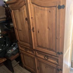 Big wood armoire