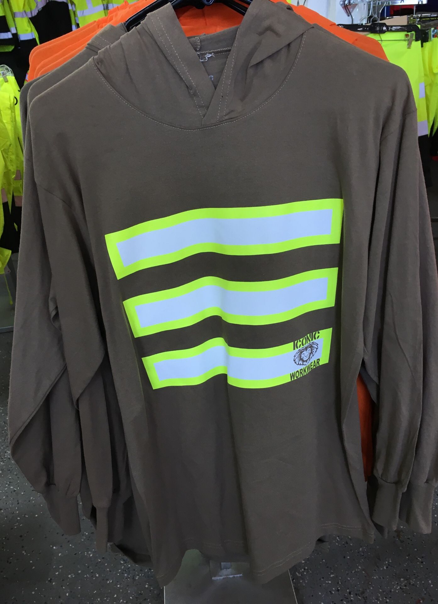 High Visibility long sleeve with hoodie