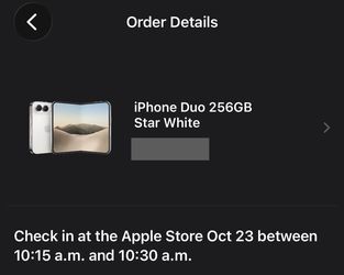 Five iPhone Duo White Available Oct 23 at 10am 256gb in Palatine $2,650 each