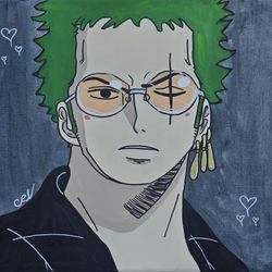 ONE PIECE ANIME ZORO PAINTING 