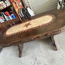 solid wood table
