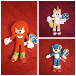 Sonic Plushes Each $16