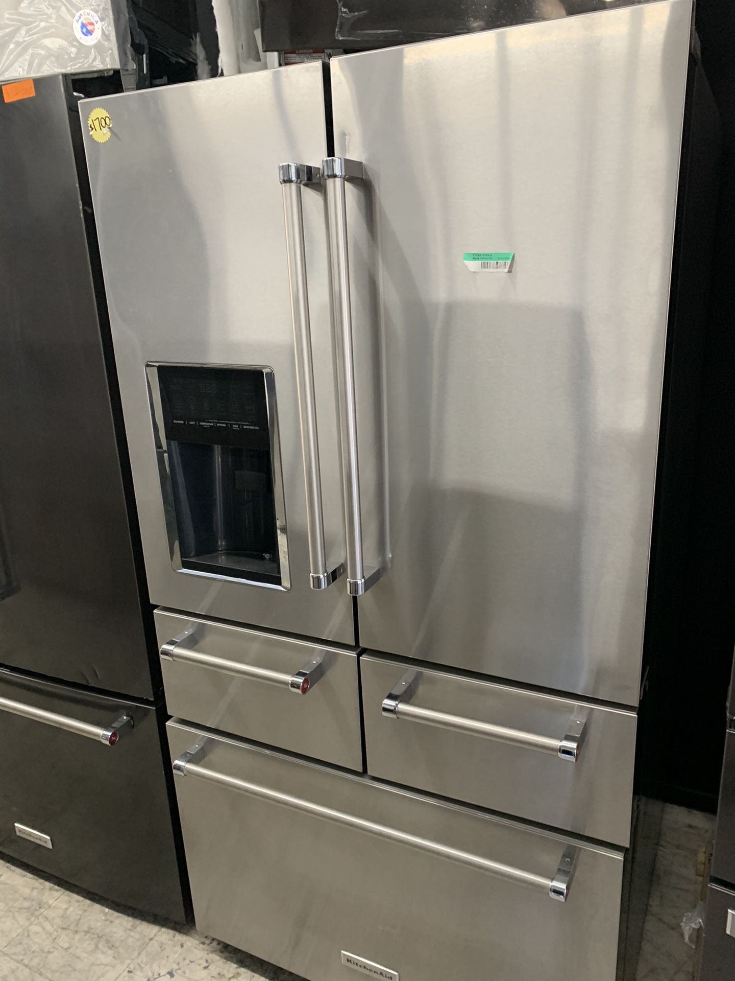 Kitchen aid 5 door in stainless steel