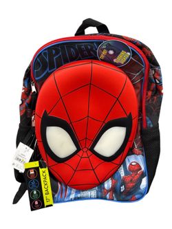 NEW! Spider-Man Lightup Backpack 17” Back 2 School