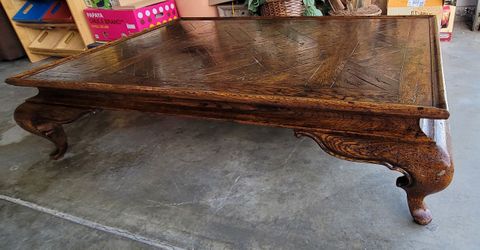 Vintage Ming style wood coffee table