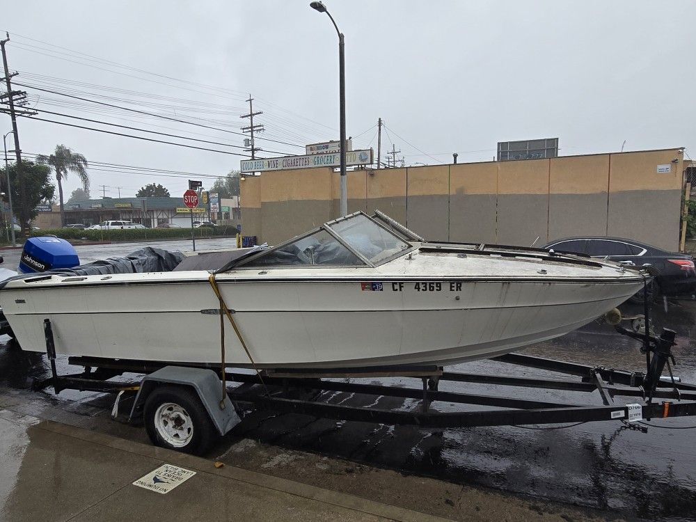 Sea Rey 20 Boat And Trailer Both Titles Included 