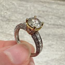 NATURAL Diamond Engagement Ring Custom Design