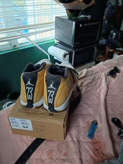 Jordan 14 gold size 10