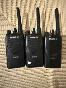 Walkies bearcom, Motorola radios