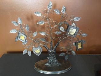 Silver Family Tree Standing Photo Album