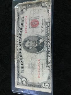 1953 A 5$ bill