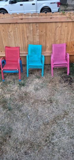 Kids metal  patio chairs