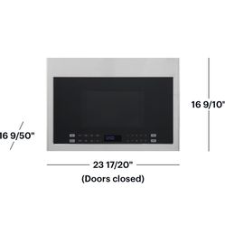 🔥 NEW Haier - 1.4 Cu. Ft. Over-the-Range Microwave with Sensor Cooking - Stainless steel HMV1472BHS