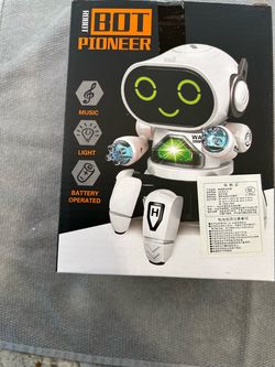 Robot Bot Pioneer Blue Battery Operated Toy Robot