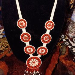 Hand Made Beaded Necklace Message Me For Pricing 