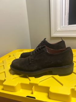 J. Crew Italy Dark  Brown Suede Shoes Men's US 8.5  New No Box