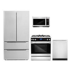 LUXURY KITCHEN APPLIANCES - New Open Box RANGE OVEN COOKTOP HOOD 