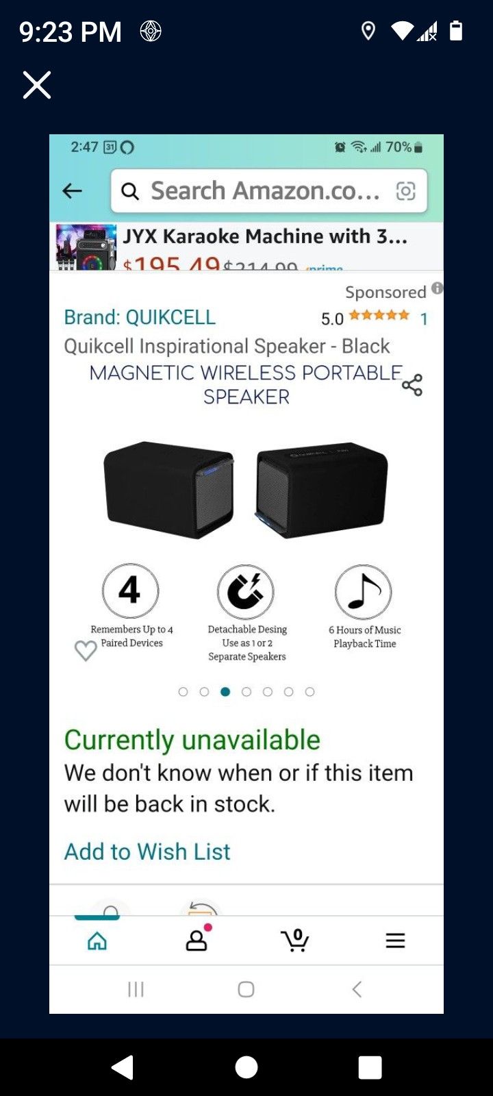 QUICKCELL BLUETOOTH SPEAKERS