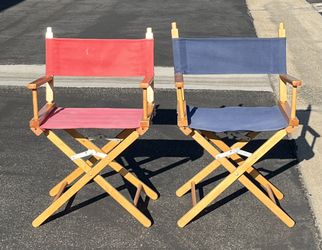 Director Chairs/Beach/Patio 34” tall x 21” wide x 15” deep