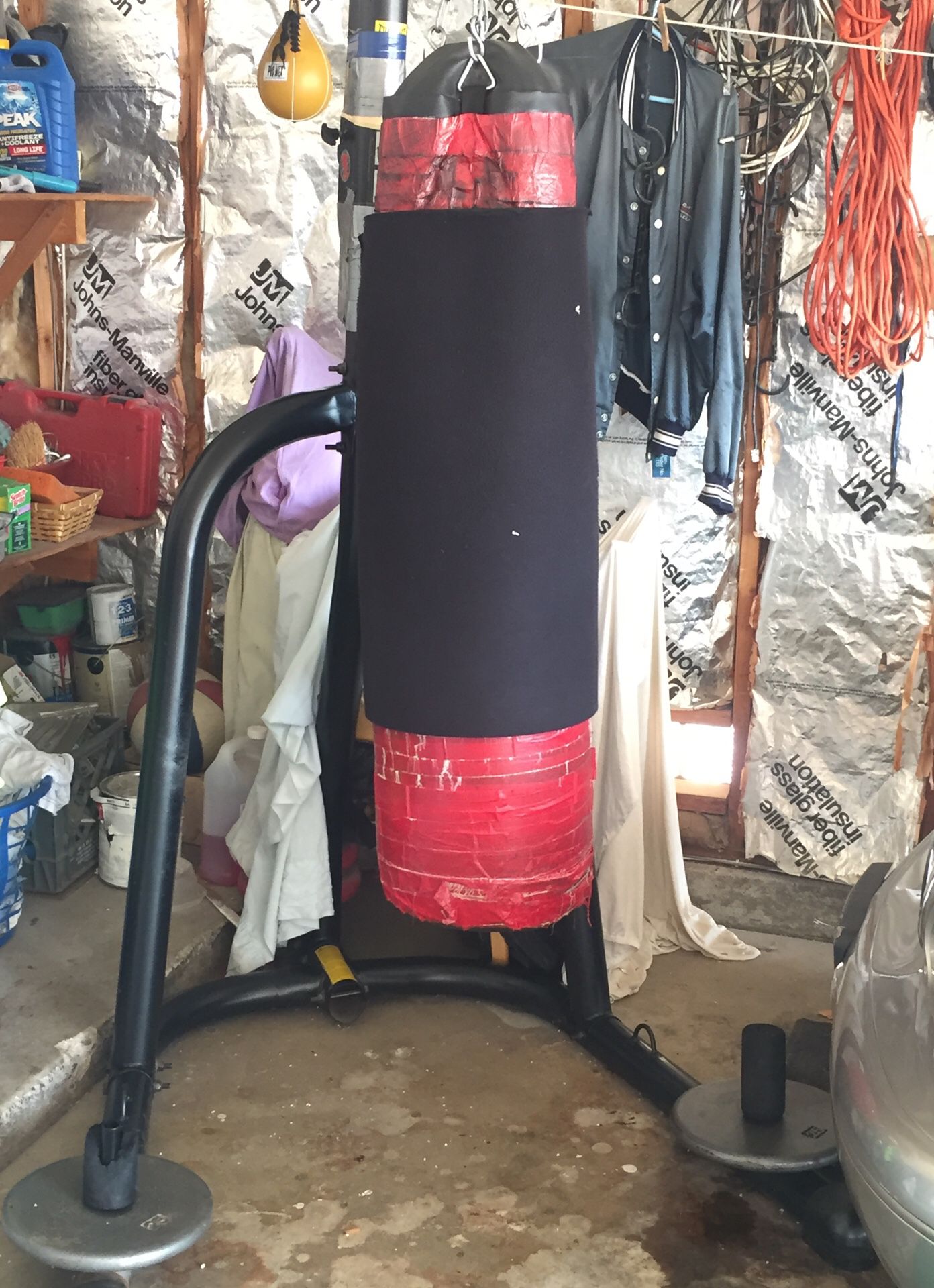 Boxing stand and 100lb punching bag