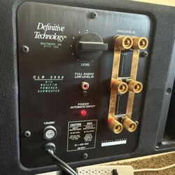 Definitive Technology CLR 3000 Center Channel Speaker 10” Powered Subwoofer