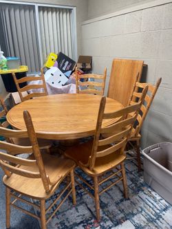 Dining table and chairs