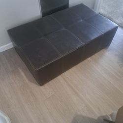 Nice Leather Ottoman 