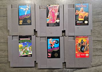 $100 for all 6 Nintendo NES Video Games