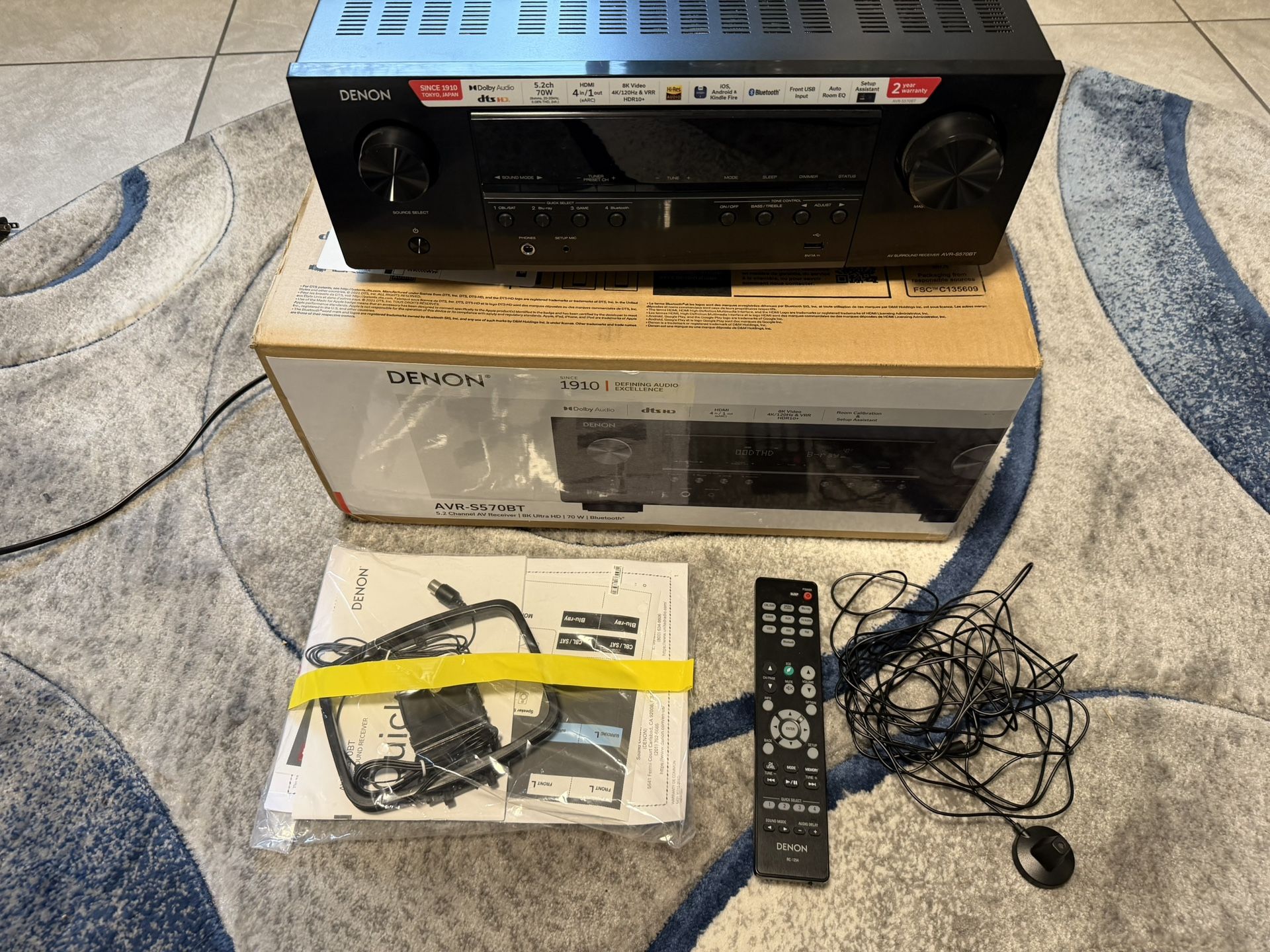 Home Theater (denon avr-s570bt)