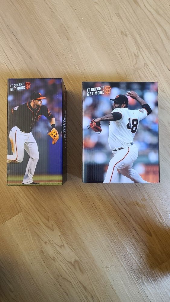 San Francisco Giants Bobbleheads Pablo Sandoval & Evan Langoria