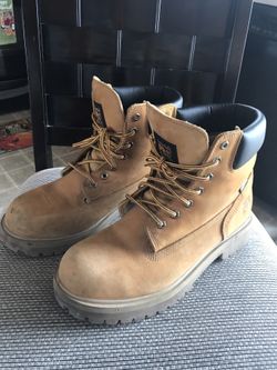 Steel toed boots