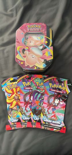 Mega moonlit tin chaos rising booster pack