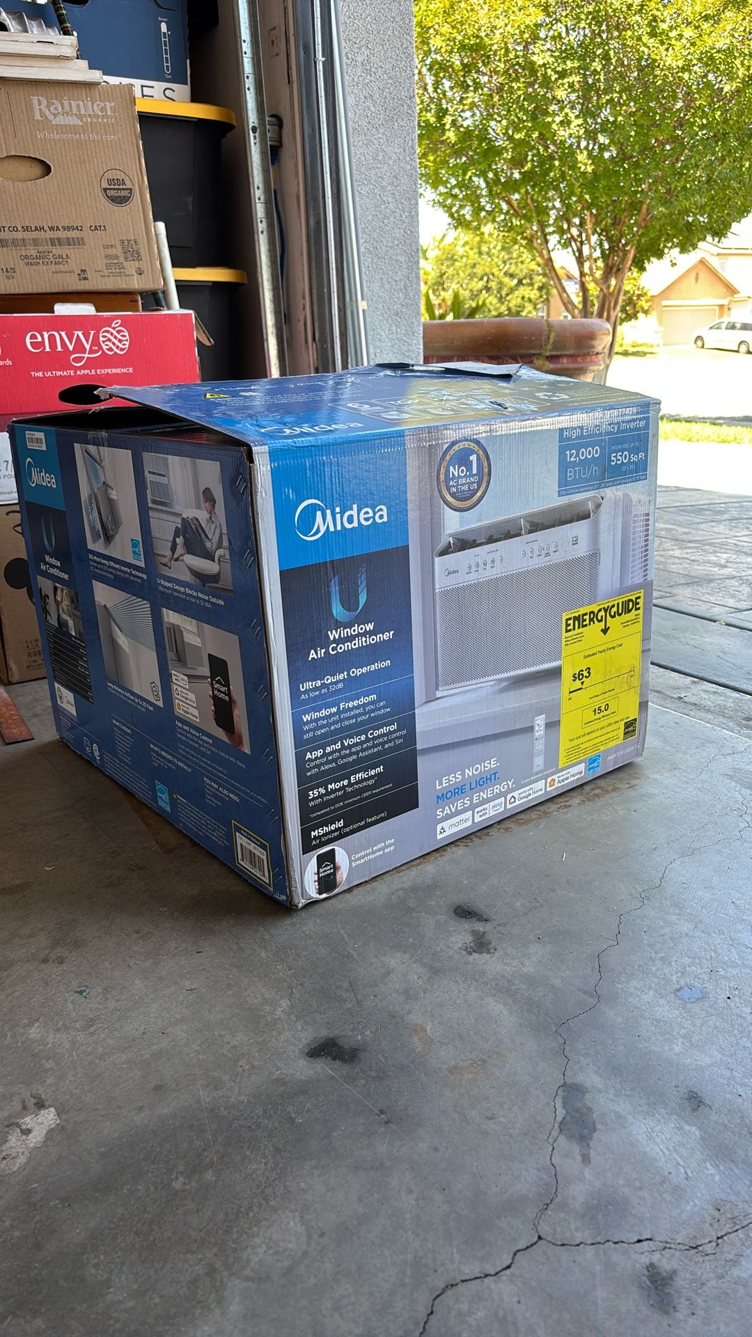 Midea 12,000 BTU Smart Inverter Air Conditioner Window Unit with Heat and Dehumidifier – Cools up to 550 Sq. Ft., Energy Star Rated, Quiet Operation,