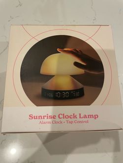 New Sunrise  clock lamp - Tap control