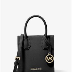 Michael Kors Mercer Extra-Small Pebbled Leather Crossbody Bag