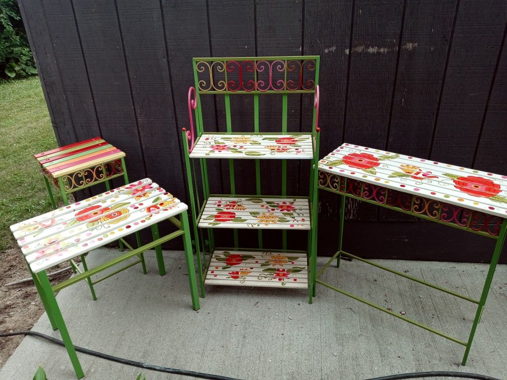 Hand Painted Garden Furniture