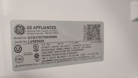 GE® 16.6 Cu. Ft. Top-Freezer Refrigerator