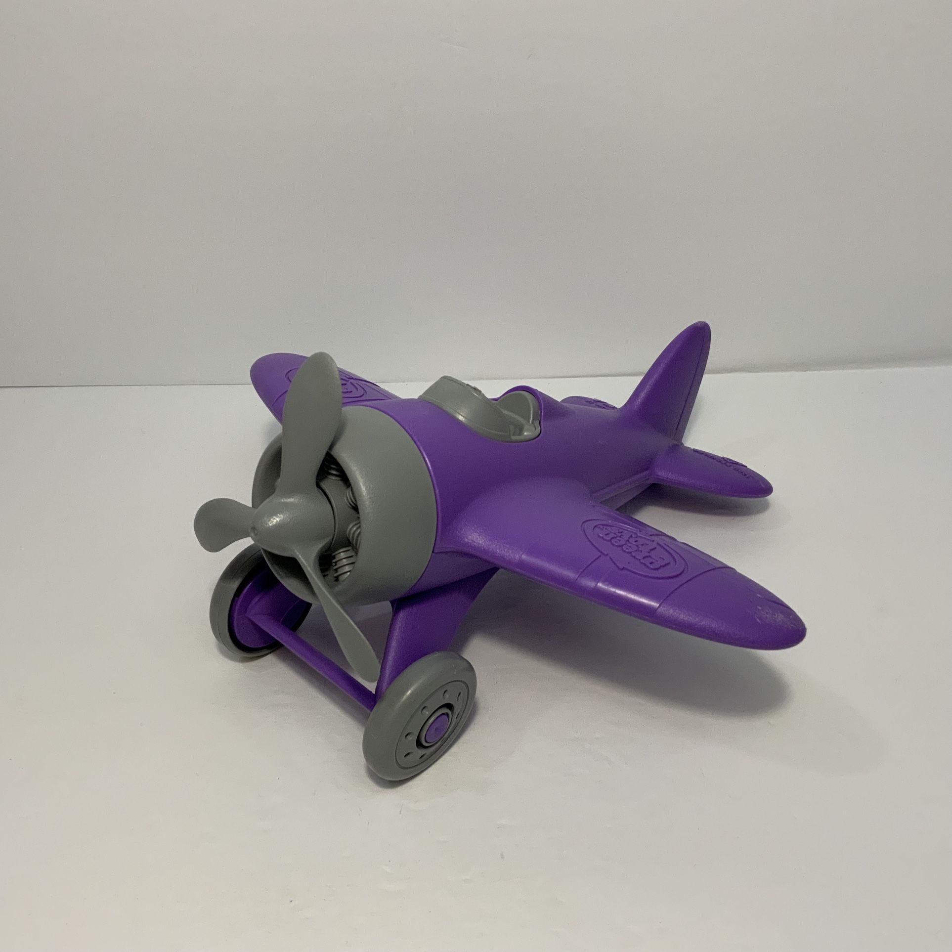 Green Toys Purple & Grey Airplane Recycled Plastic Vehicle Toy Made In The USA